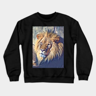 African Lion Crewneck Sweatshirt